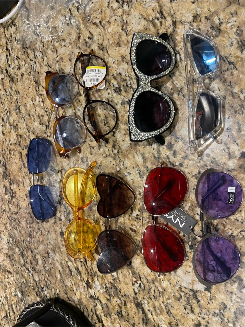 NYX Kids Red Heart & Round Sunglasses Set - Assorted Colors